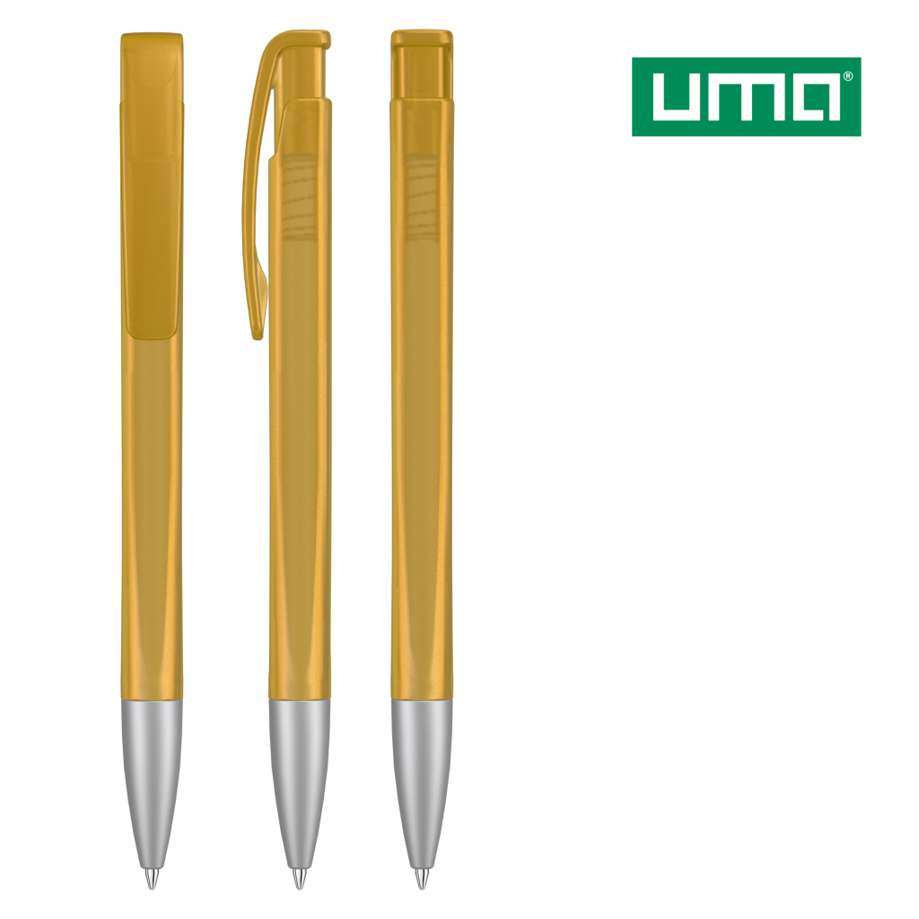 UMA LINEO frozen SI Druckkugelschreiber – Ocker