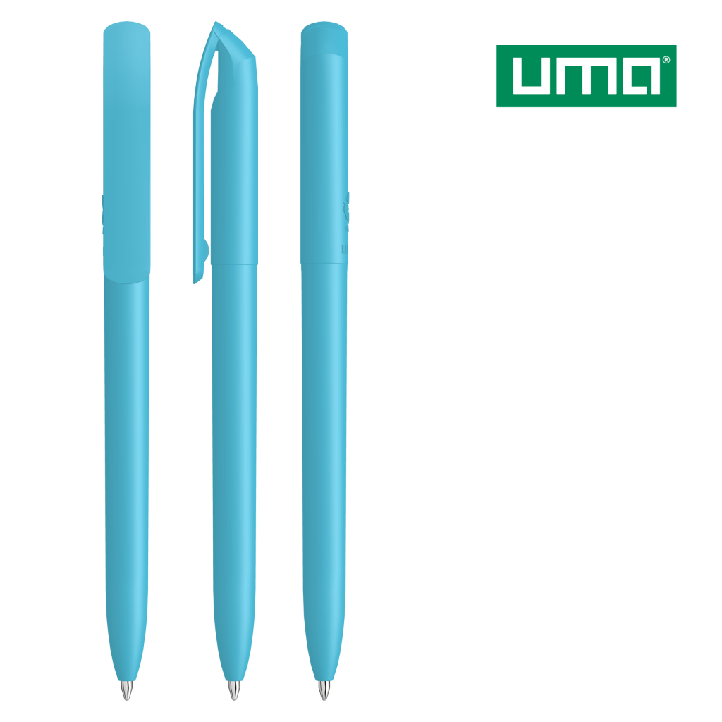 UMA SENZ RECY Drehkugelschreiber – Cyan