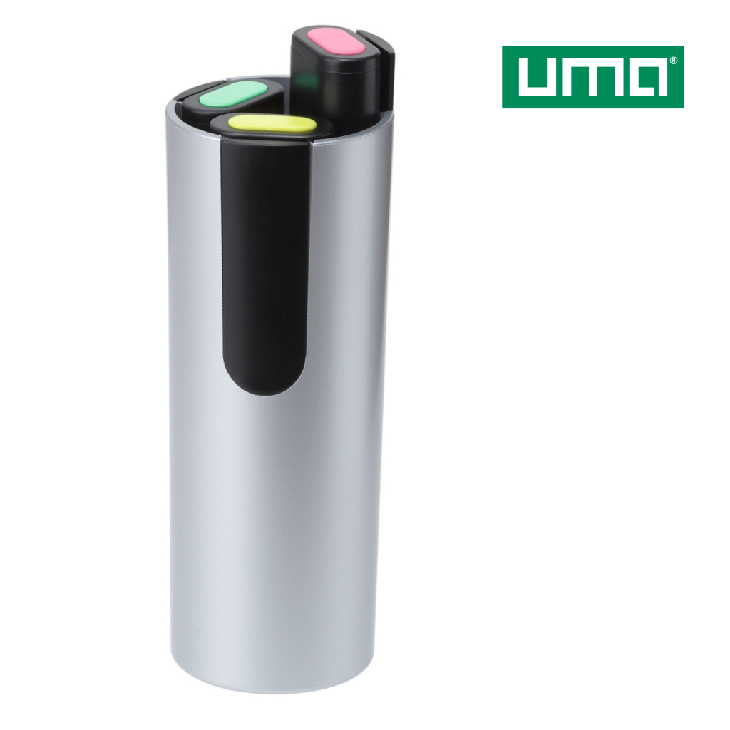 UMA TEXTMARKER 3er-Set SI – Silber