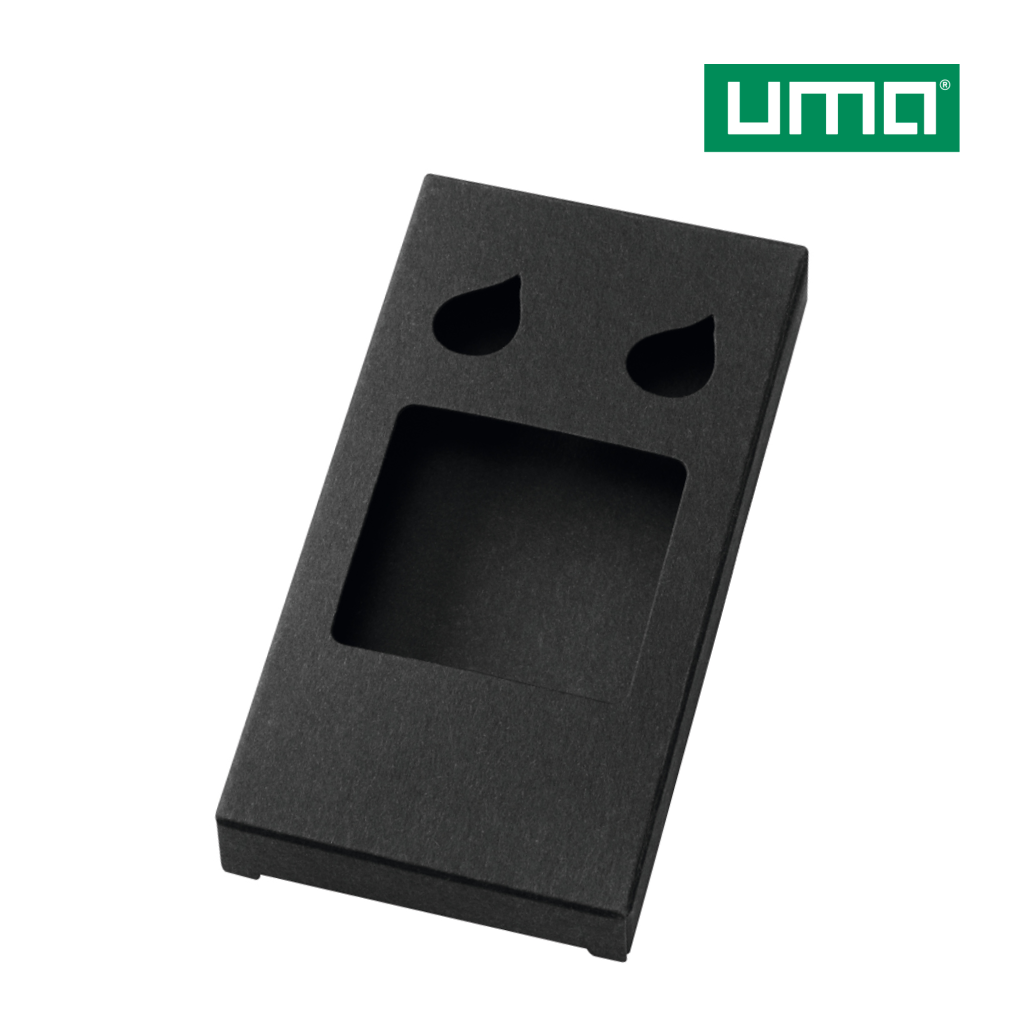 UMA PAPPFALTSCHACHTEL VERPACKUNG – Schwarz