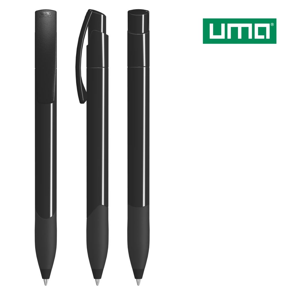 UMA OMEGA grip Druckkugelschreiber – Schwarz