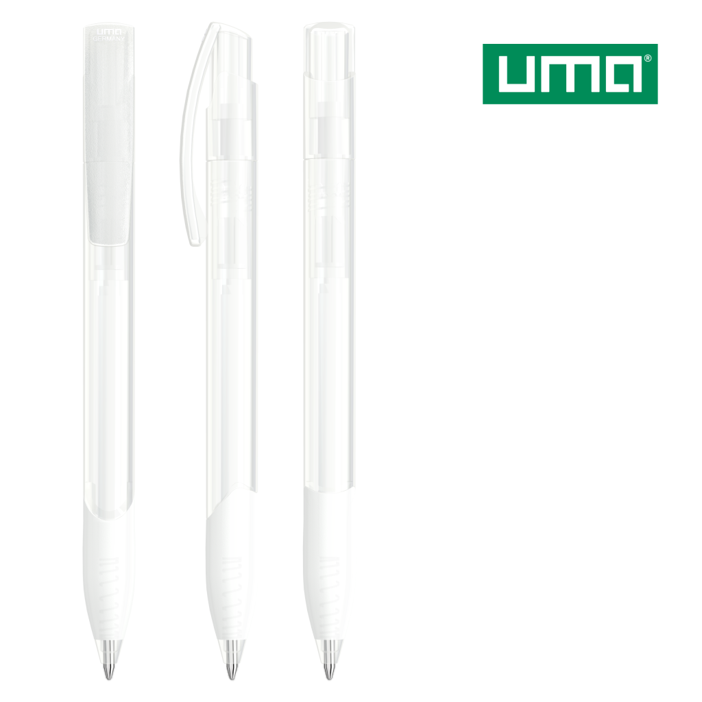 UMA OMEGA grip transparent Druckkugelschreiber – Klar