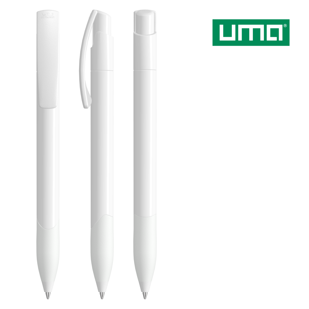 UMA OMEGA grip Druckkugelschreiber – Weiß