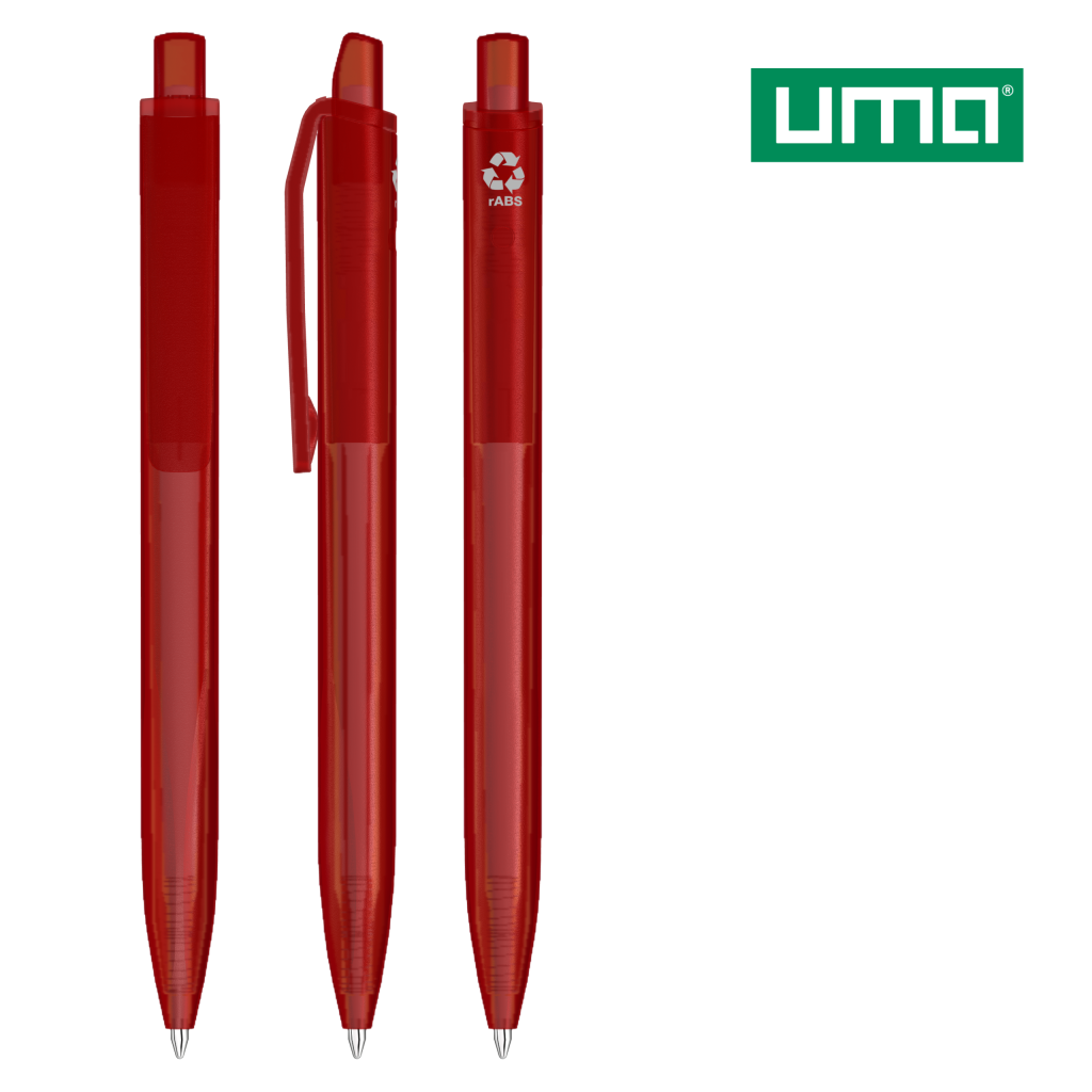 UMA ALIGN frozen RECY Druckkugelschreiber – Rot