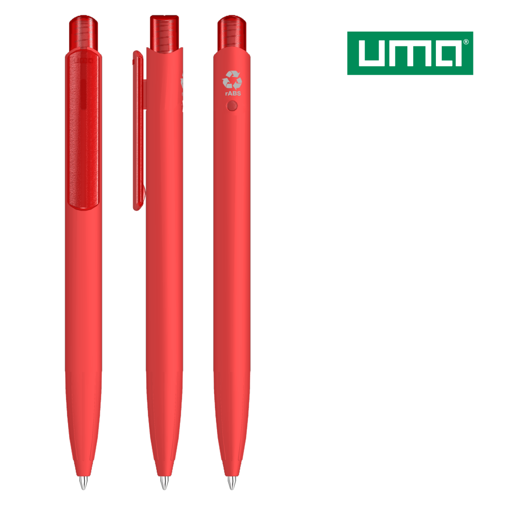 UMA STAGE K frozen GUM RECY Druckkugelschreiber – Rot