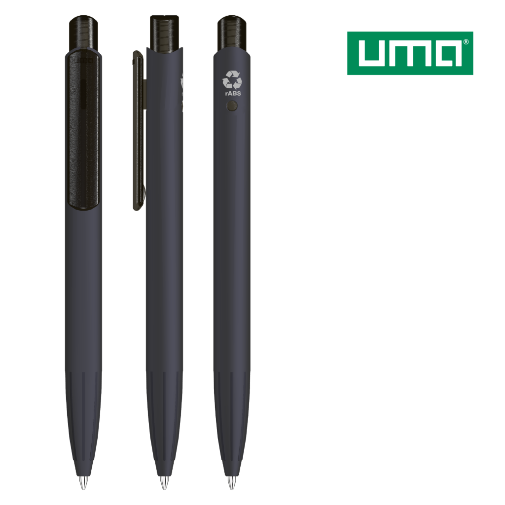 UMA STAGE K frozen GUM RECY Druckkugelschreiber – Schwarz