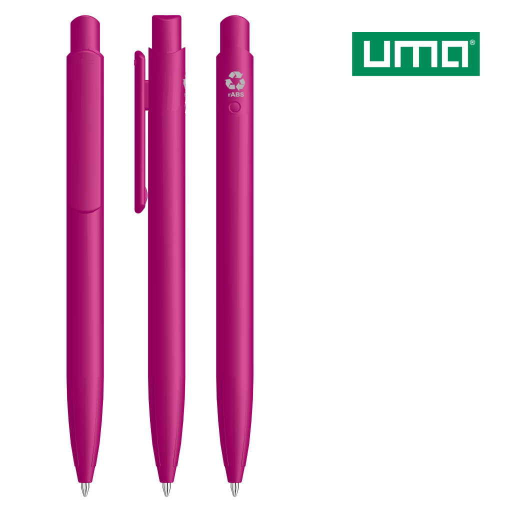 UMA STAGE RECY Druckkugelschreiber – Magenta