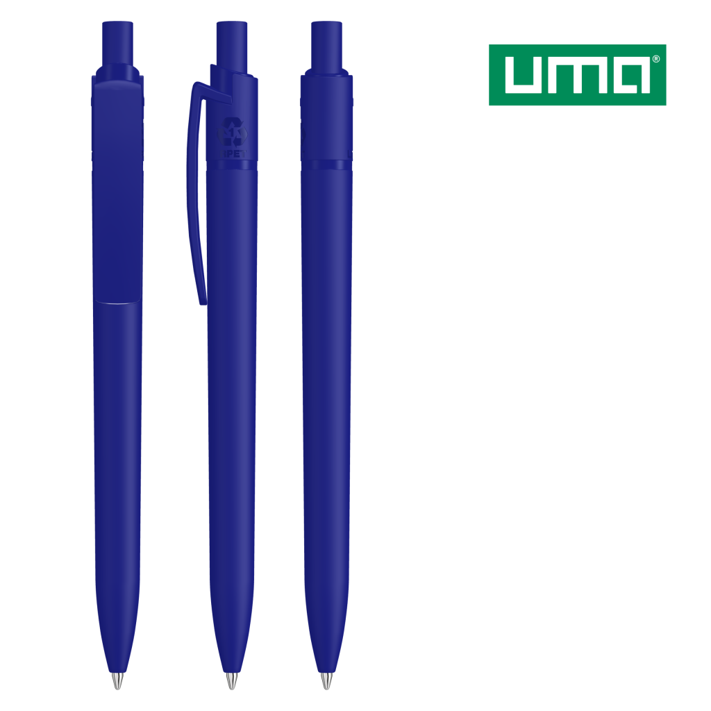 UMA RECYCLED PET PEN STEP F Druckkugelschreiber – Dunkelblau