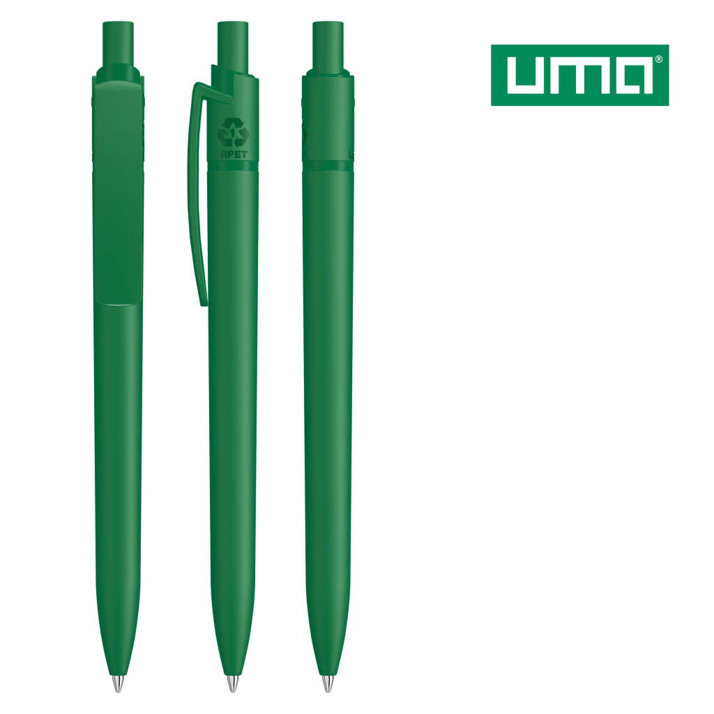 UMA RECYCLED PET PEN STEP F Druckkugelschreiber – Dunkelgrün