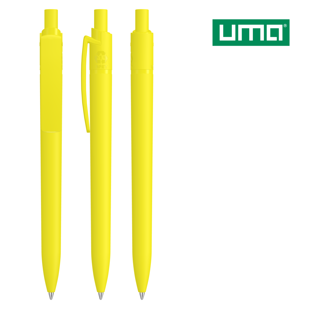 UMA RECYCLED PET PEN STEP F Druckkugelschreiber – Gelb
