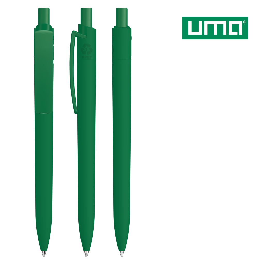 UMA RECYCLED PET PEN STEP F GUM Druckkugelschreiber – Dunkelgrün