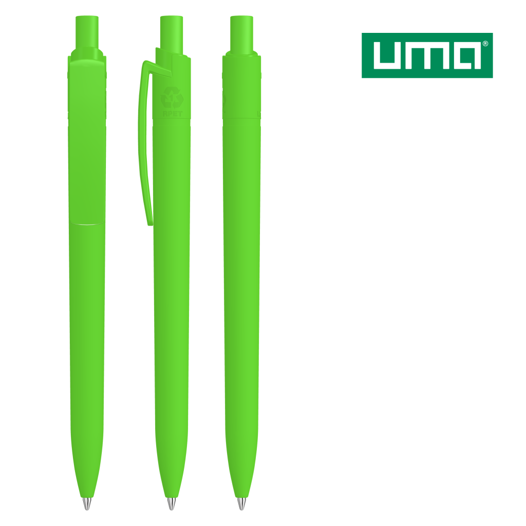 UMA RECYCLED PET PEN STEP F GUM Druckkugelschreiber – Mittelgrün
