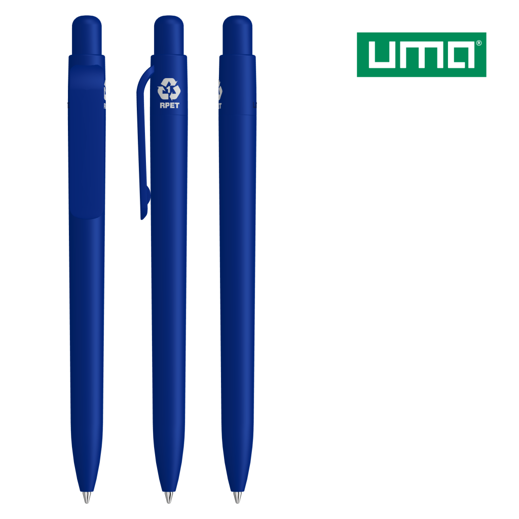 UMA RECYCLED PET PEN FUTURE F Druckkugelschreiber – Dunkelblau