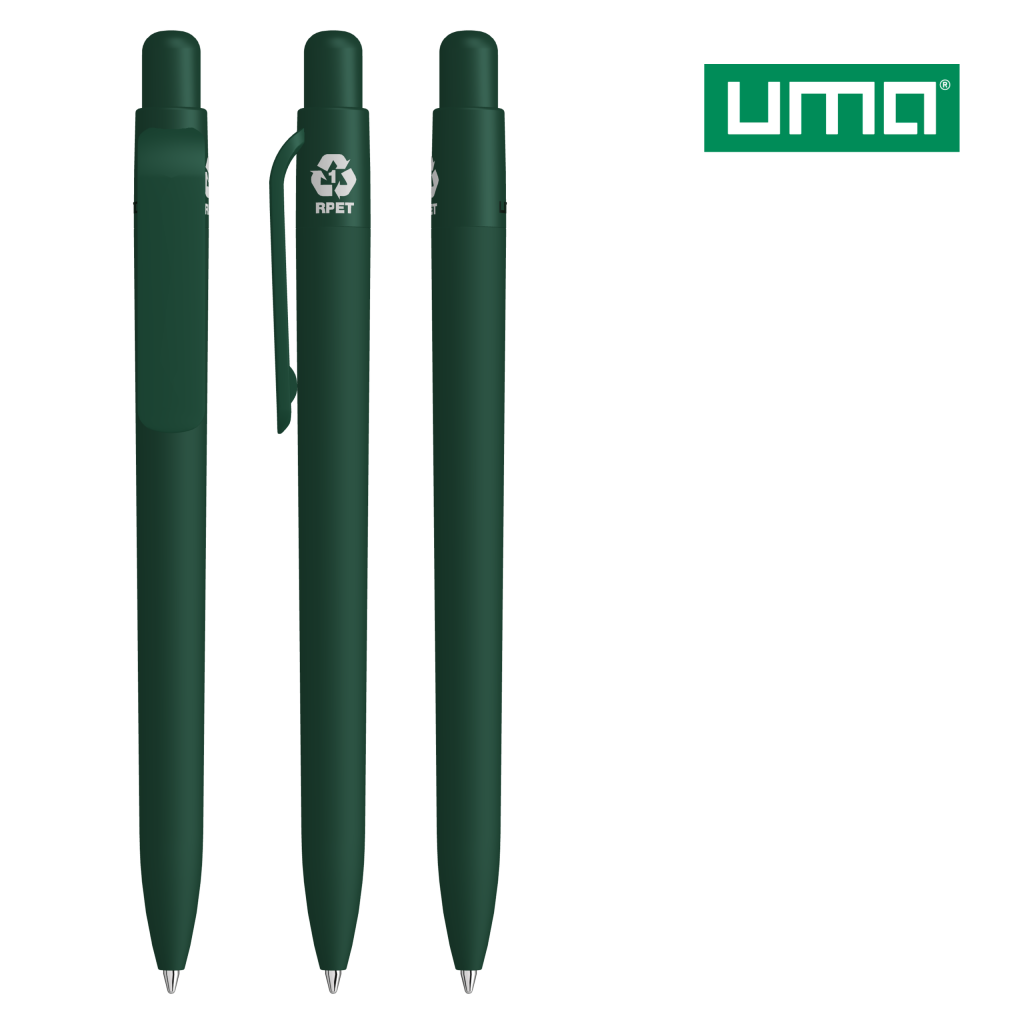 UMA RECYCLED PET PEN FUTURE F GUM Druckkugelschreiber – Dunkelgrün