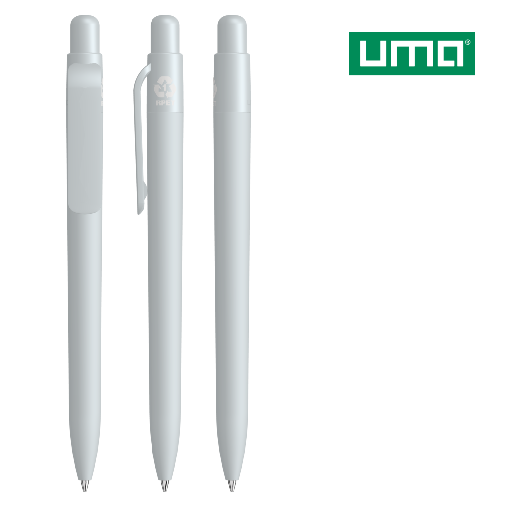 UMA RECYCLED PET PEN FUTURE F GUM Druckkugelschreiber – Grau
