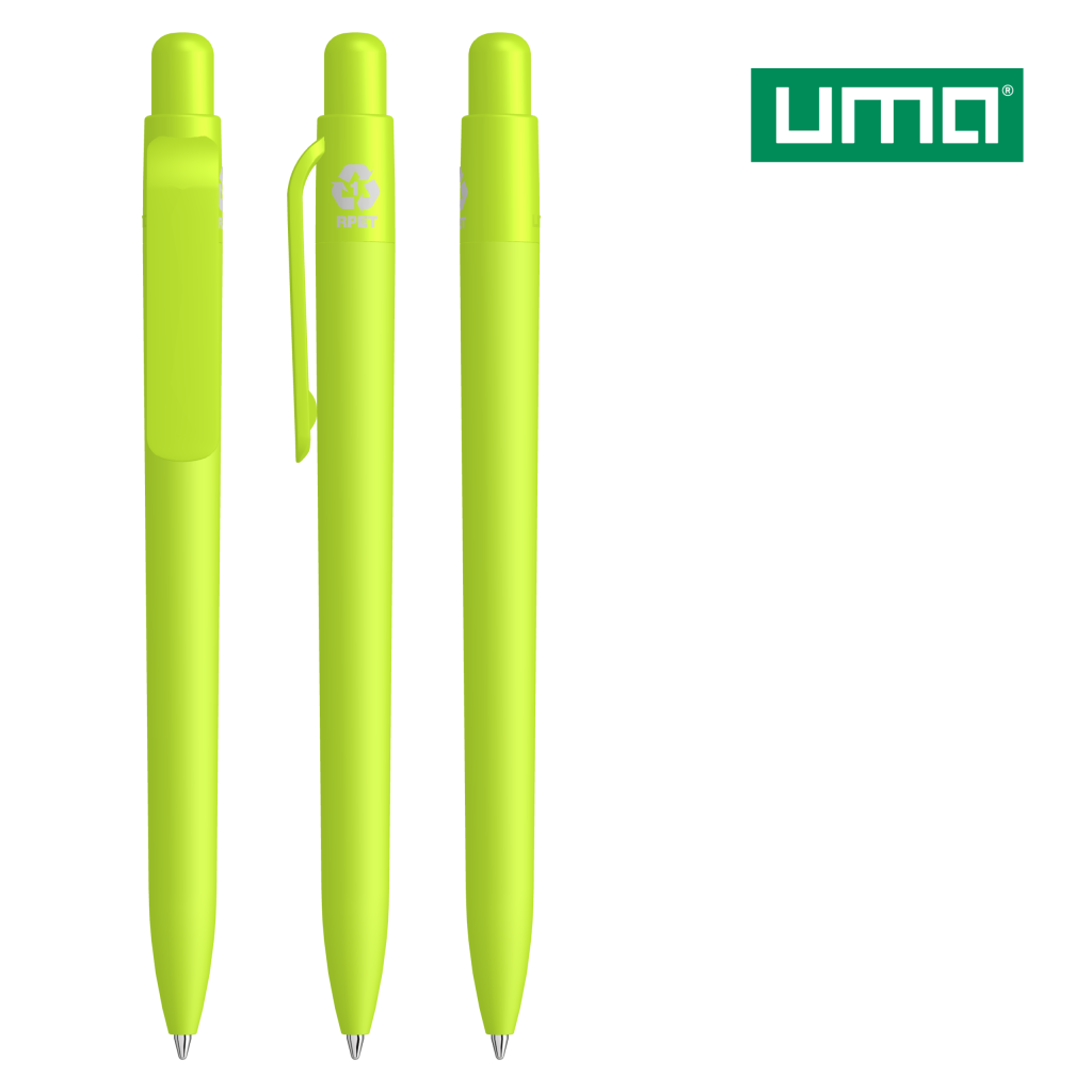 UMA RECYCLED PET PEN FUTURE F GUM Druckkugelschreiber – Hellgrün