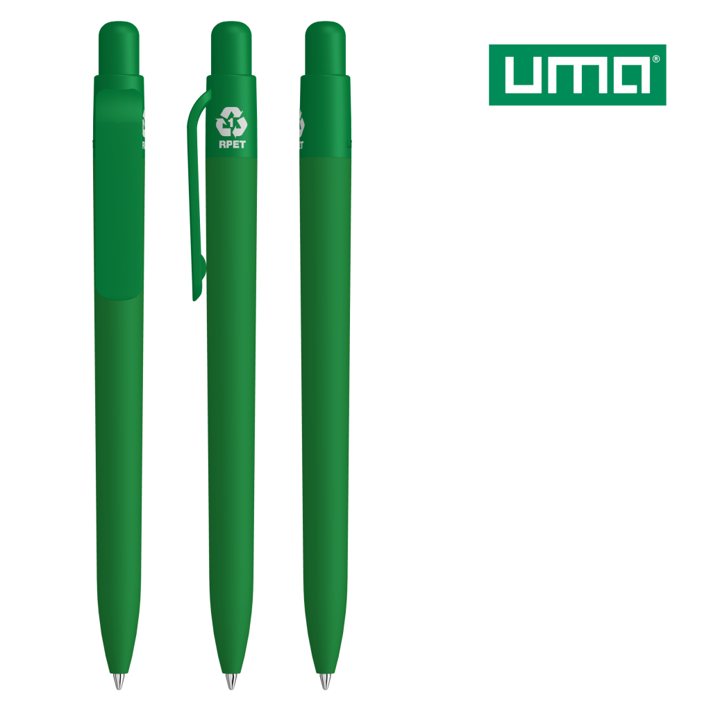 UMA RECYCLED PET PEN FUTURE F GUM Druckkugelschreiber – Mittelgrün