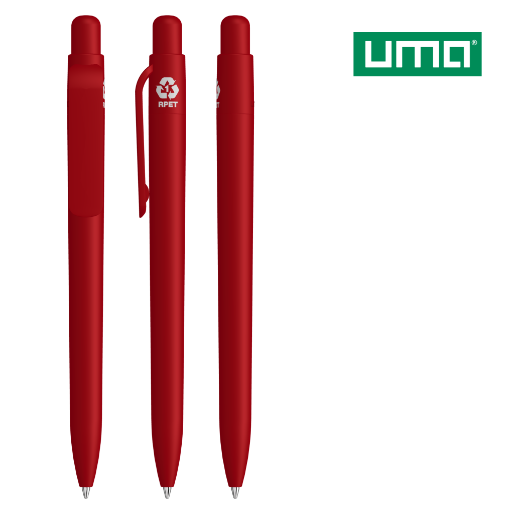 UMA RECYCLED PET PEN FUTURE F Druckkugelschreiber – Rot