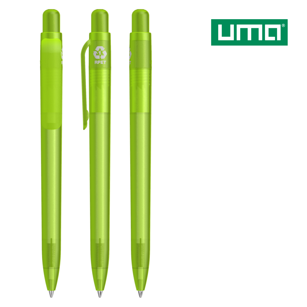UMA RECYCLED PET PEN FUTURE frozen Druckkugelschreiber – Hellgrün