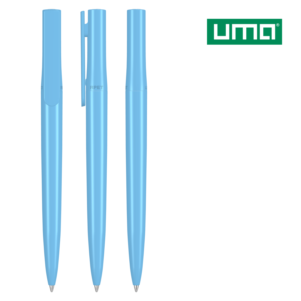 UMA RECYCLED PET PEN switch Drehkugelschreiber – Hellblau