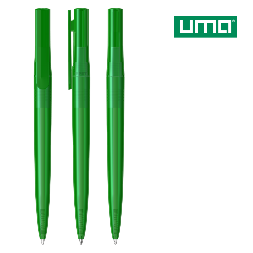 UMA RECYCLED PET PEN switch transparent Drehkugelschreiber – Grün