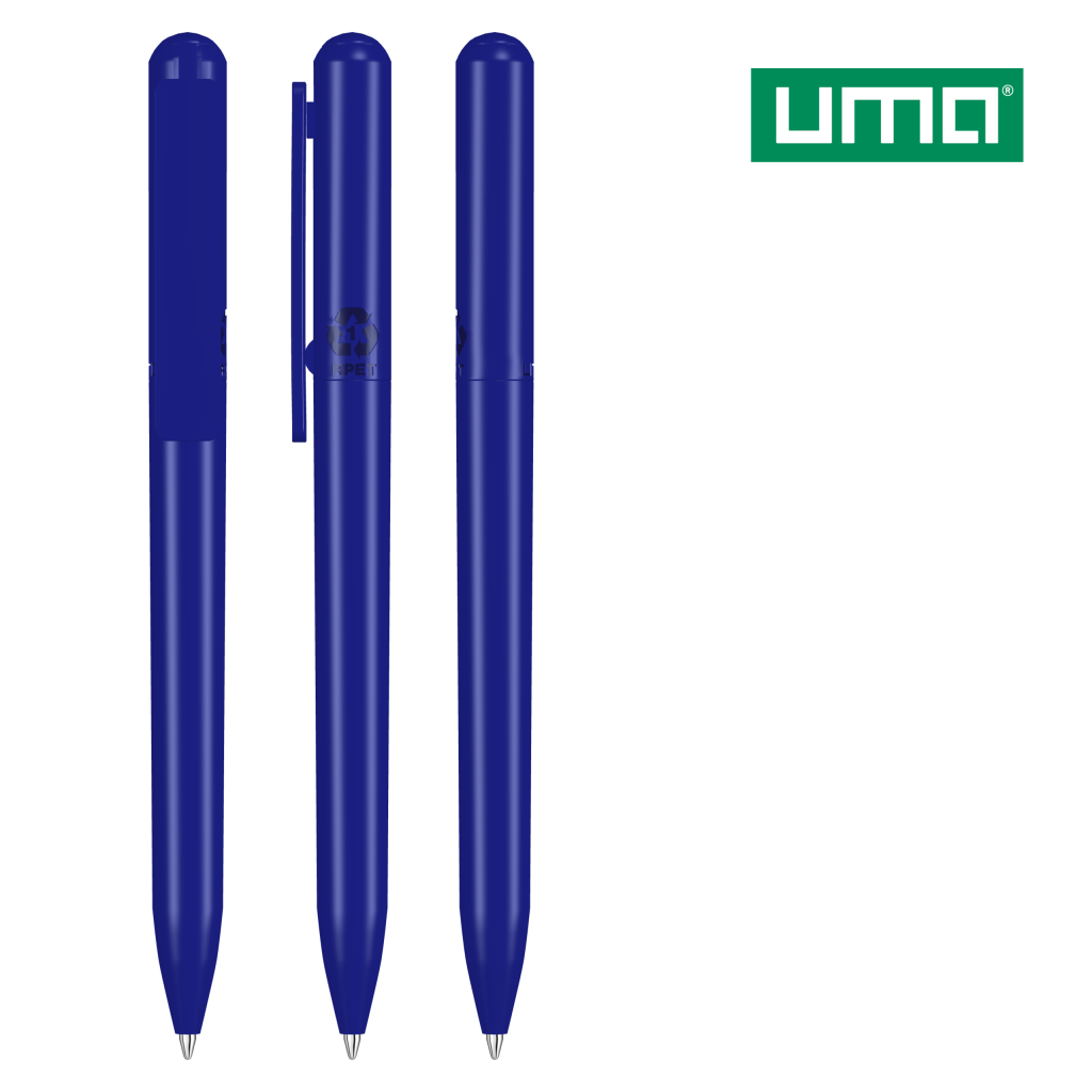 UMA RECYCLED PET PEN CHANGE Drehkugelschreiber – Dunkelblau