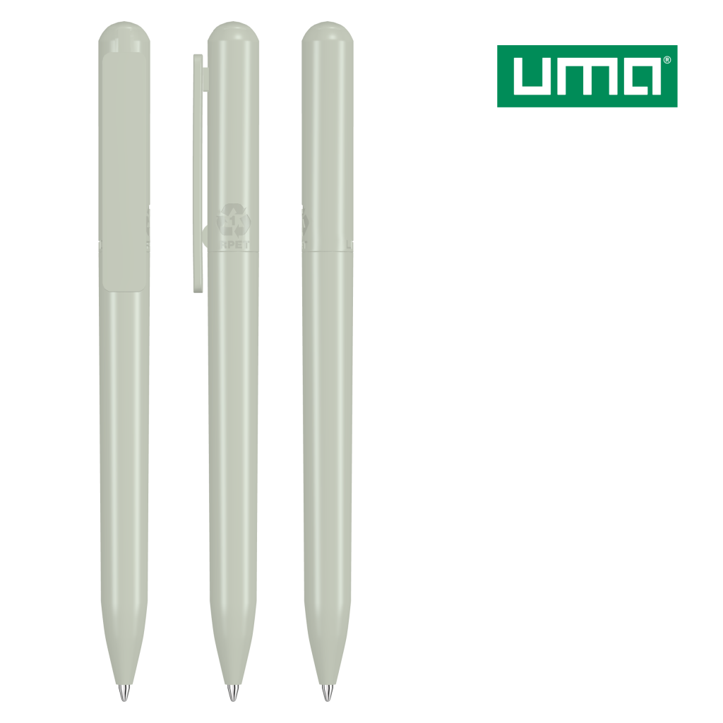 UMA RECYCLED PET PEN CHANGE Drehkugelschreiber – Grau
