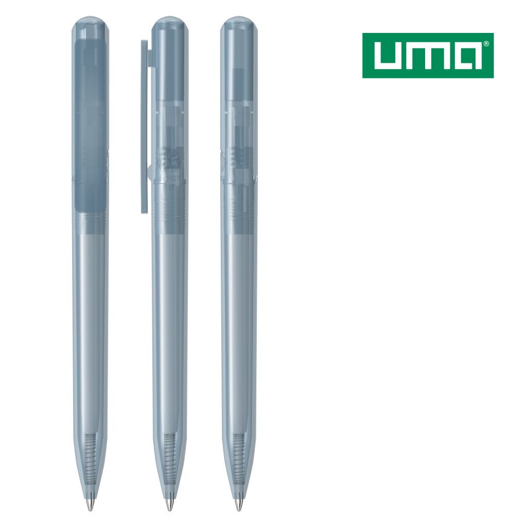 UMA RECYCLED PET PEN CHANGE transparent Drehkugelschreiber – Klar