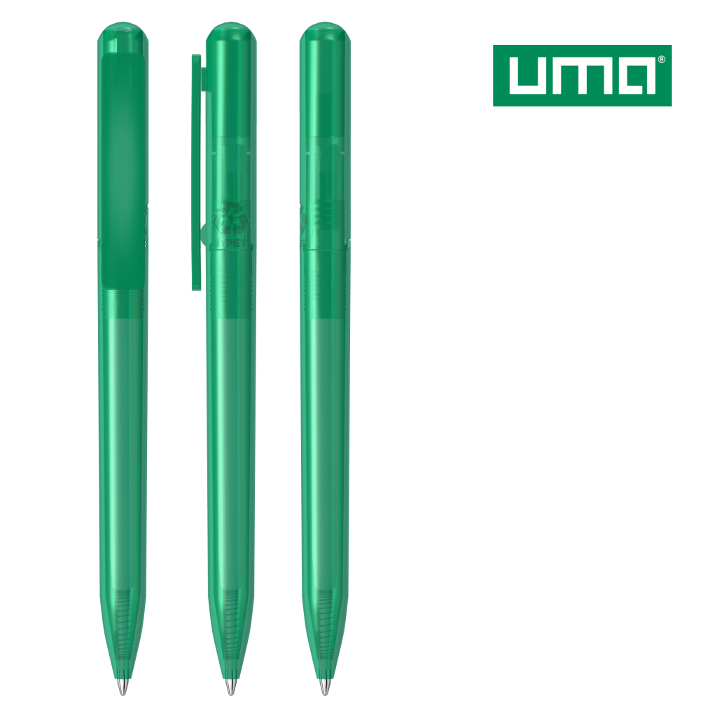 UMA RECYCLED PET PEN CHANGE transparent Drehkugelschreiber – Petrol