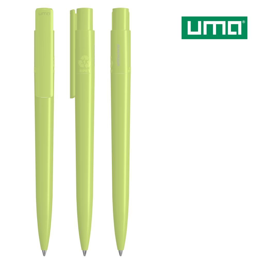 UMA RECYCLED PET PEN PRO antibacterial Druckkugelschreiber – Hellgrün