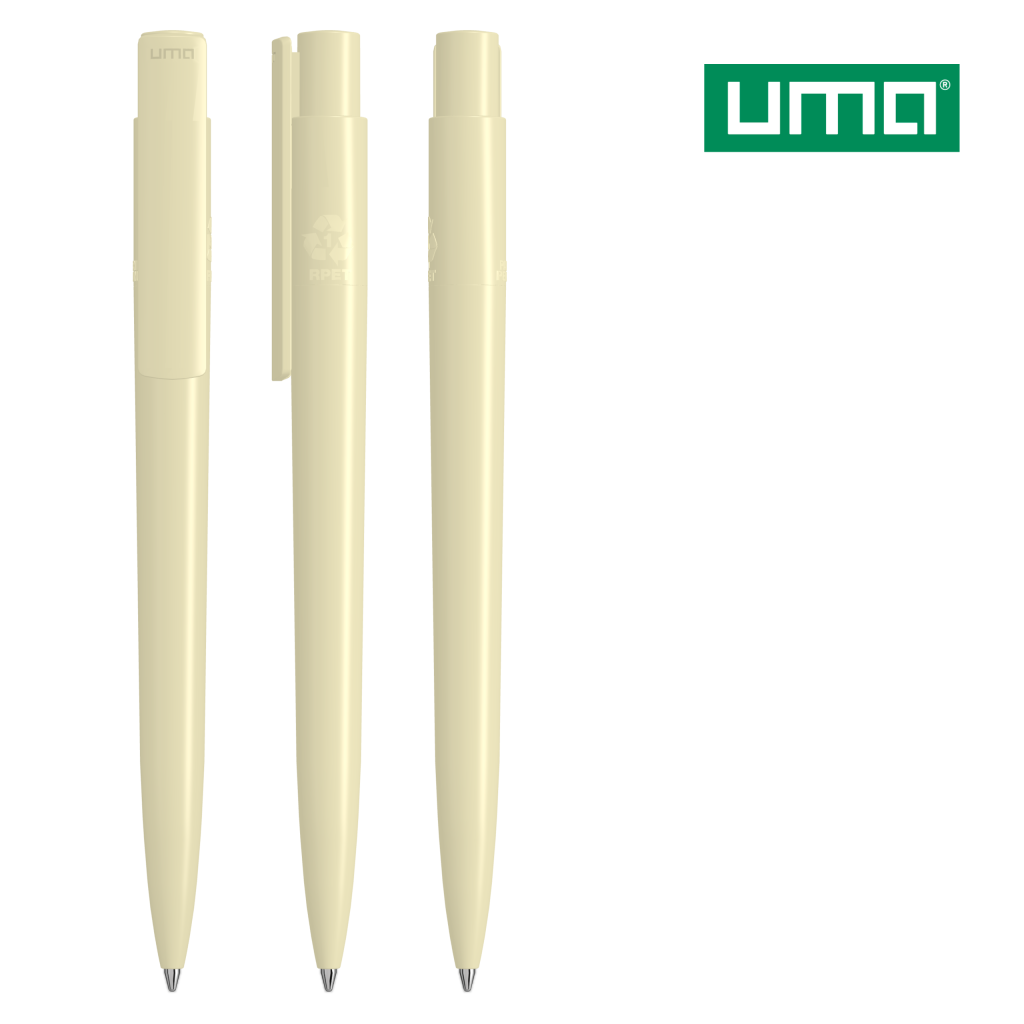 UMA RECYCLED PET PEN PRO Druckkugelschreiber – Beige