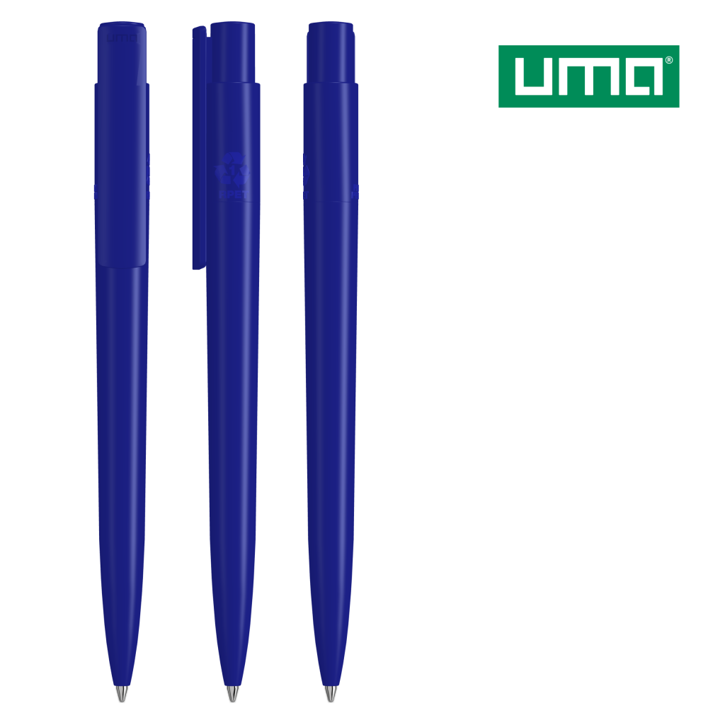 UMA RECYCLED PET PEN PRO Druckkugelschreiber – Dunkelblau