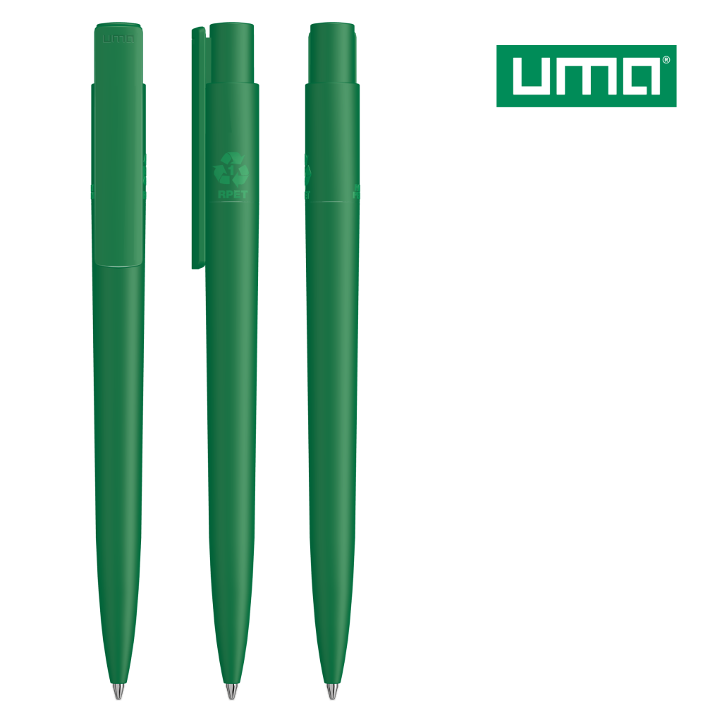 UMA RECYCLED PET PEN PRO F Druckkugelschreiber – Dunkelgrün