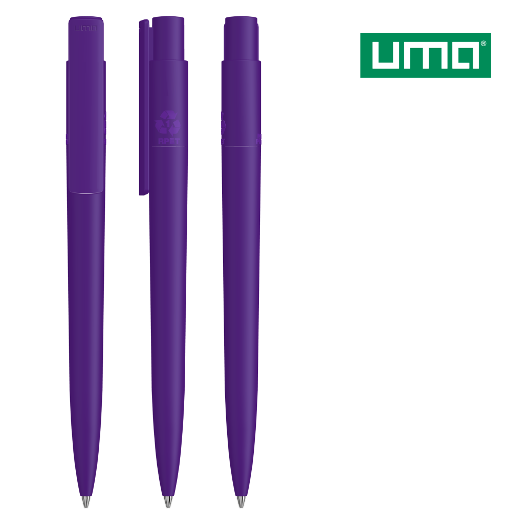 UMA RECYCLED PET PEN PRO F Druckkugelschreiber – Dunkelviolett