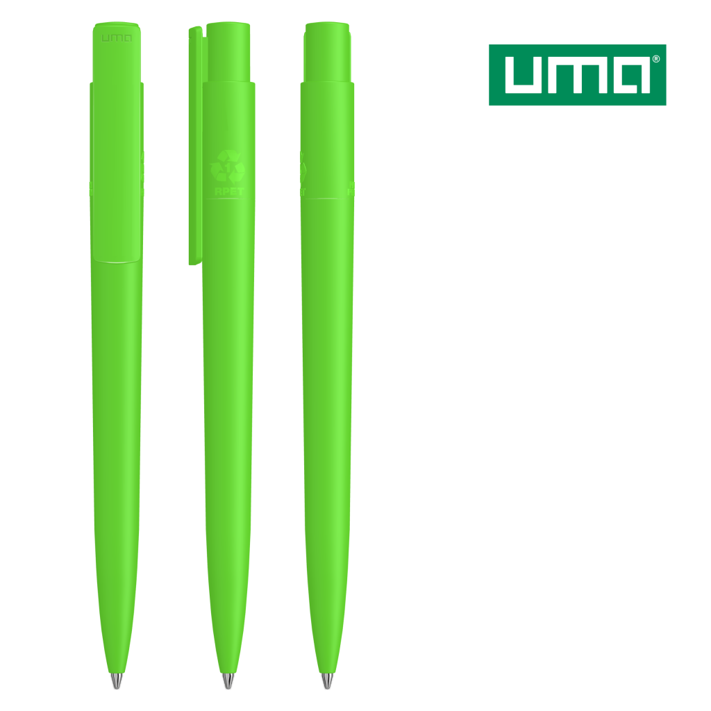 UMA RECYCLED PET PEN PRO F Druckkugelschreiber – Mittelgrün