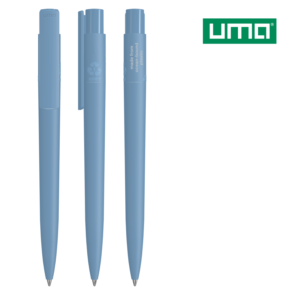 UMA RECYCLED PET PEN PRO F ocean Druckkugelschreiber – Aqua
