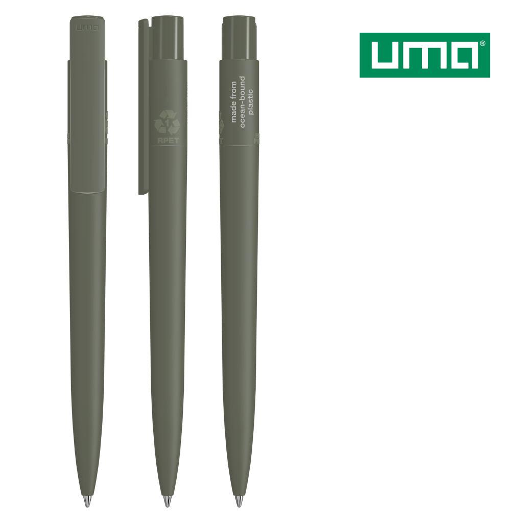 UMA RECYCLED PET PEN PRO F ocean Druckkugelschreiber – Olive