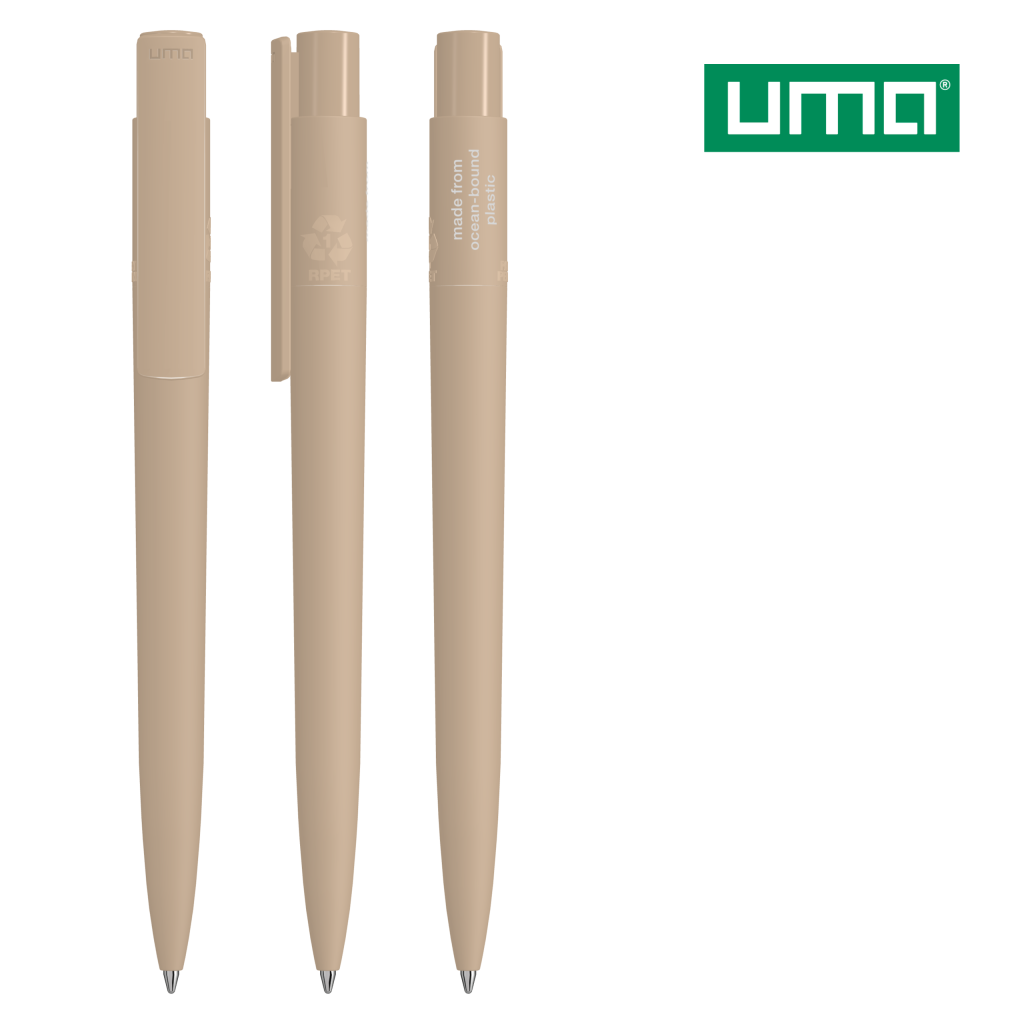 UMA RECYCLED PET PEN PRO F ocean Druckkugelschreiber – Sand