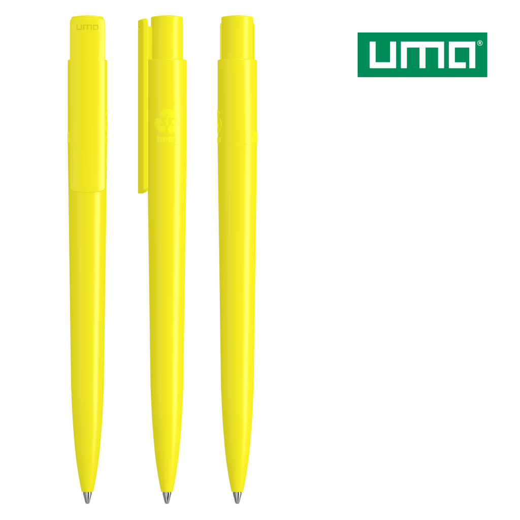 UMA RECYCLED PET PEN PRO Druckkugelschreiber – Gelb