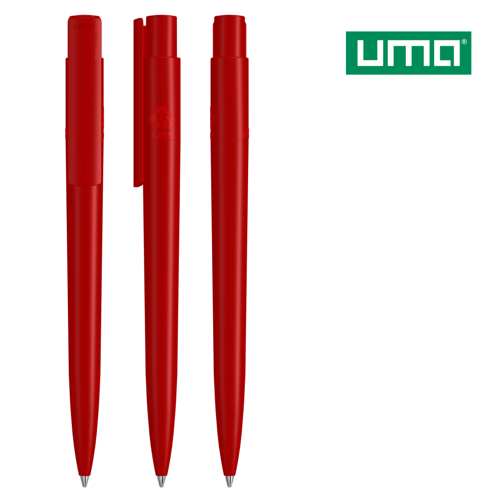 UMA RECYCLED PET PEN PRO Druckkugelschreiber – Rot