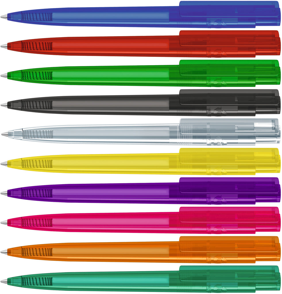 UMA RECYCLED PET PEN PRO transparent Druckkugelschreiber – alle Farben