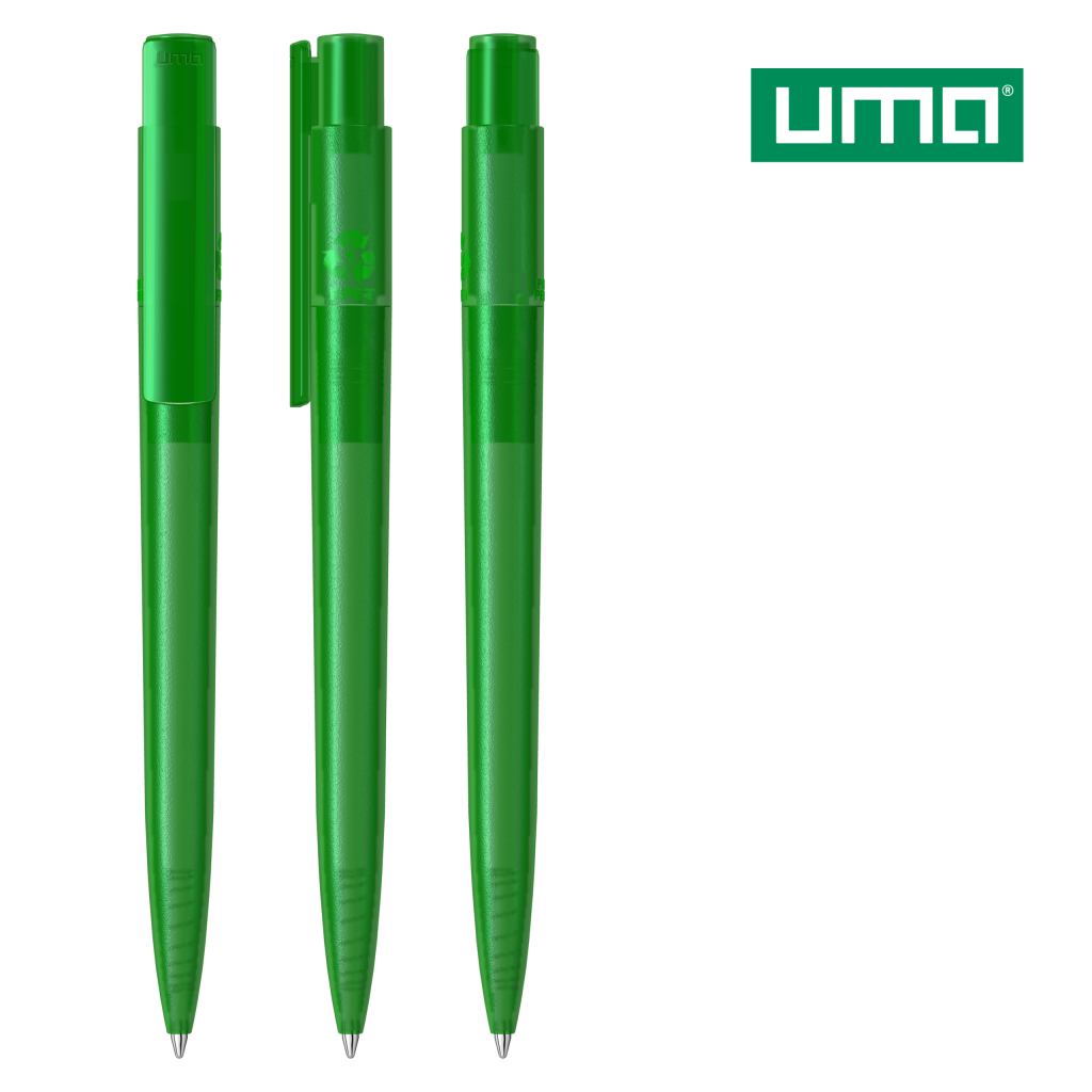 UMA RECYCLED PET PEN PRO frozen Druckkugelschreiber – Grün