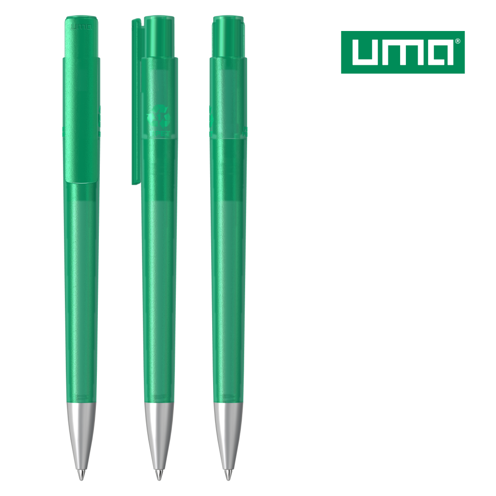 UMA RECYCLED PET PEN PRO frozen SI Druckkugelschreiber – Petrol