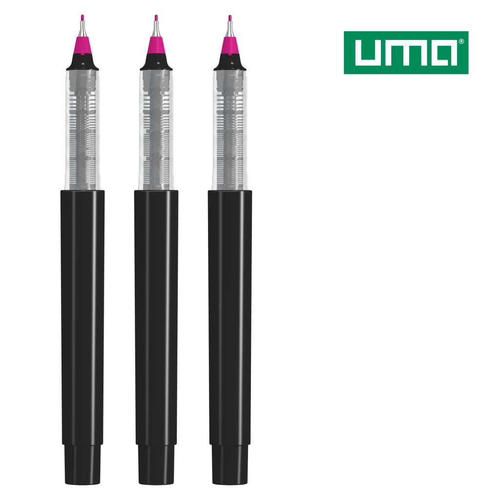UMA RECYCLED PET PEN PRO FL Fineliner – Magenta