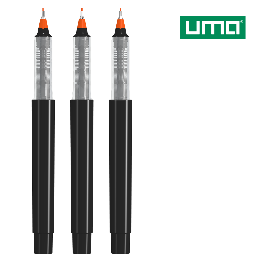 UMA RECYCLED PET PEN PRO FL Fineliner – Orange