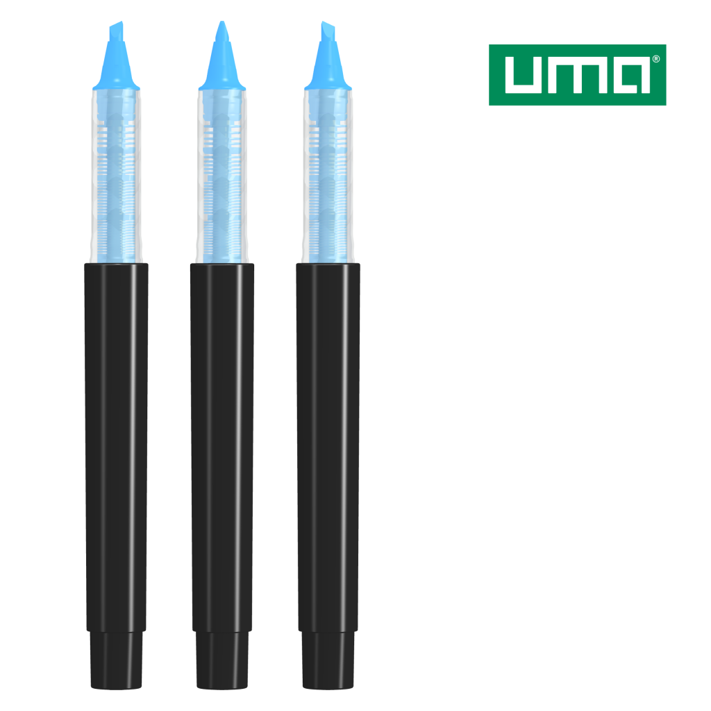 UMA RECYCLED PET PEN PRO LIQEO Textmarker – Neonblau