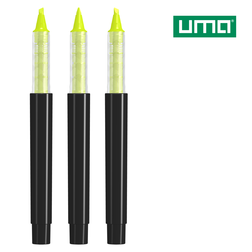 UMA RECYCLED PET PEN PRO LIQEO Textmarker – Neongelb