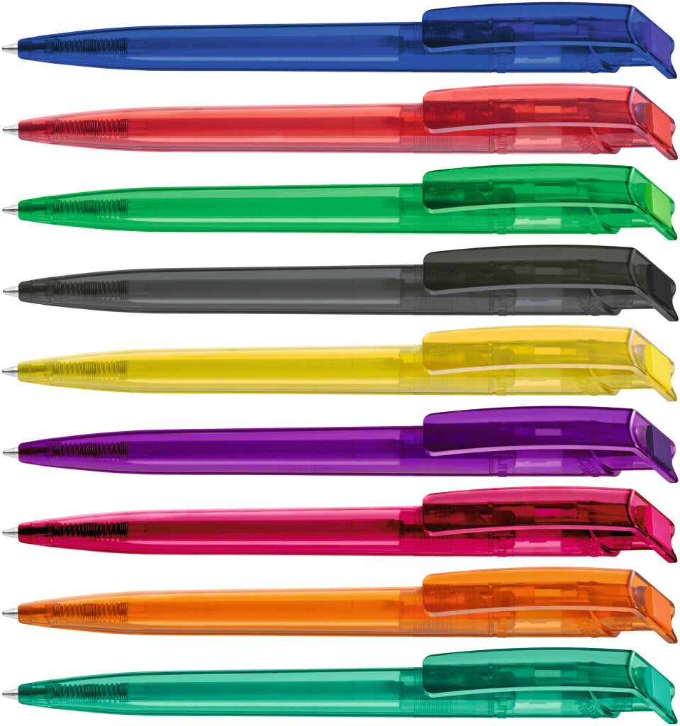 UMA RECYCLED PET PEN transparent Druckkugelschreiber – alle Farben
