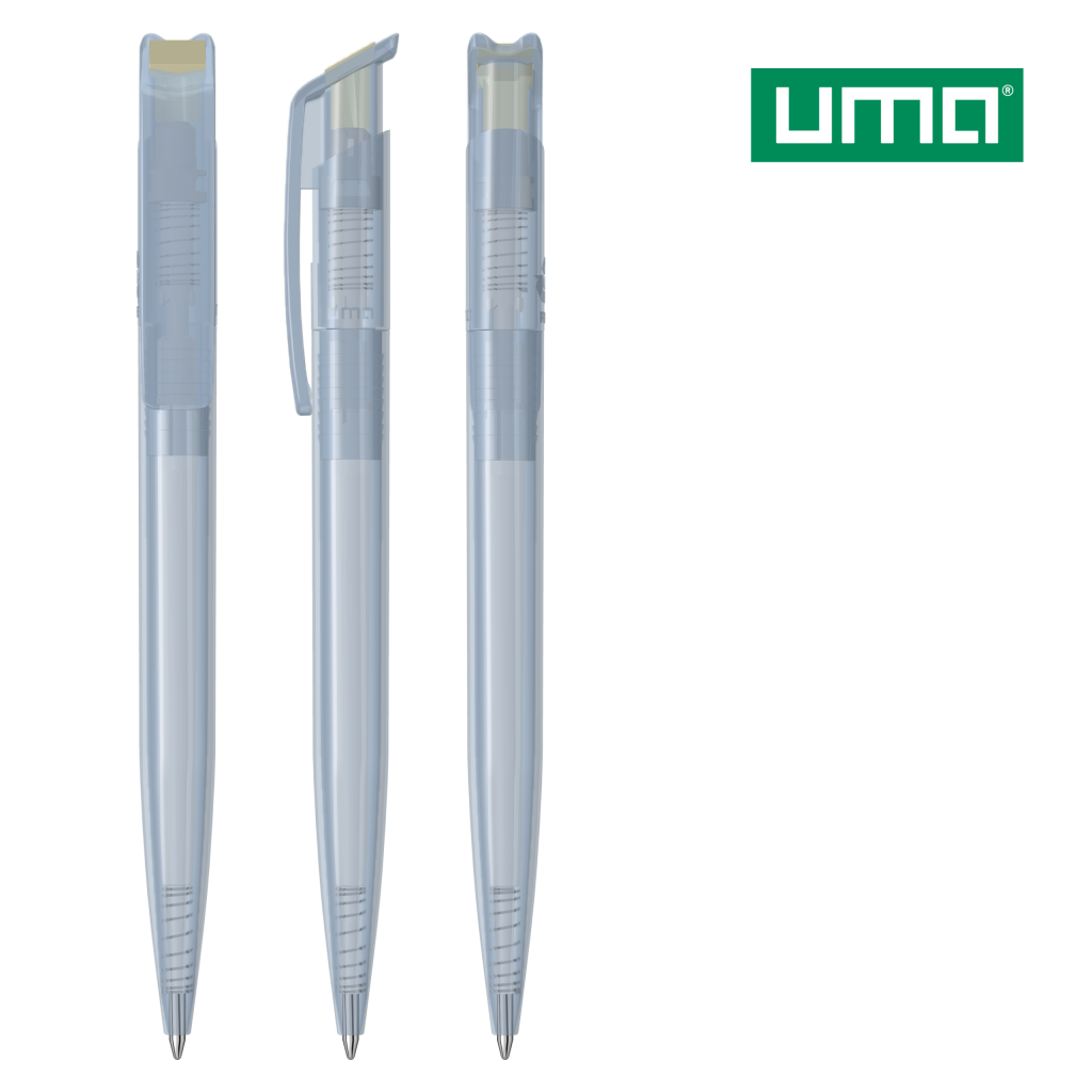 UMA RECYCLED PET PEN transparent SG Druckkugelschreiber – Beige