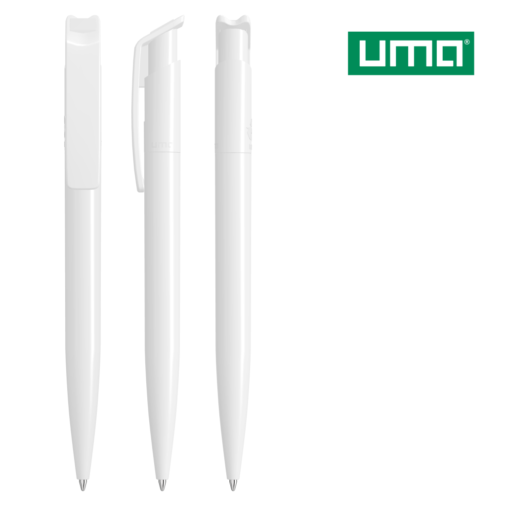 UMA RECYCLED PET PEN Druckkugelschreiber – Weiß